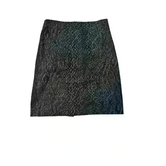 Tahari Women's Skirt A-Line Animal Print Lined Back Zipper Black Size 8 - Picture 3 of 6